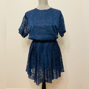 [SET] Joe Fresh Off the Runway Navy Shirt & Skirt Set